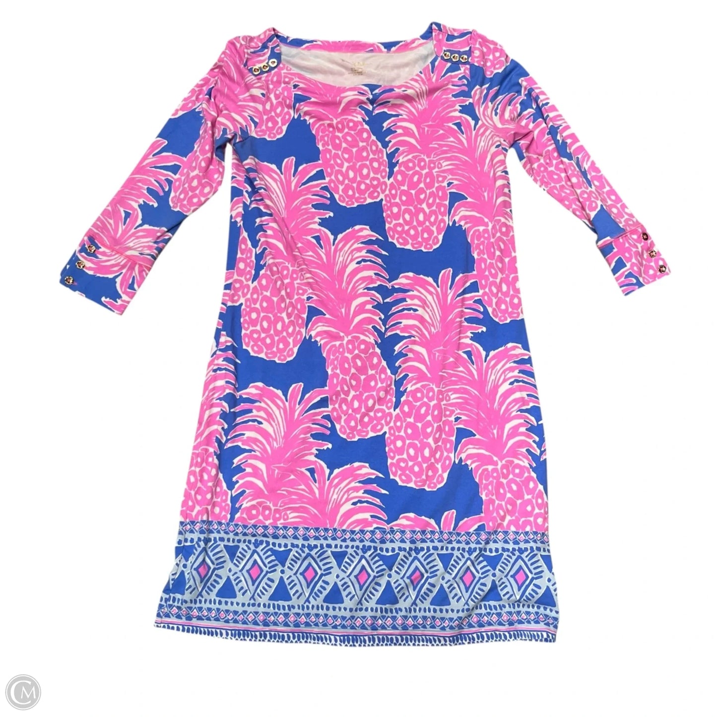 Dress Designer By Lilly Pulitzer In Blue & Pink, Size: M