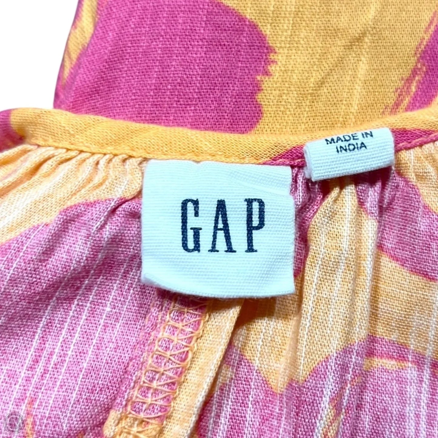 Dress Casual Maxi By Gap In Orange & Pink, Size: M