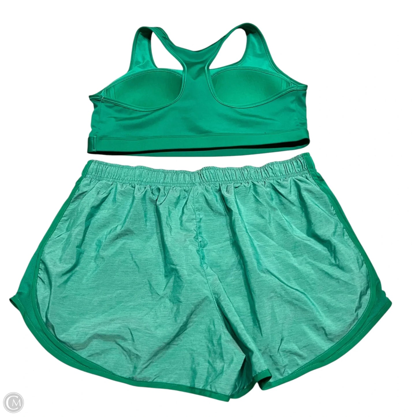 Athletic Shorts 2pc By Nike In Green, Size: Xxl