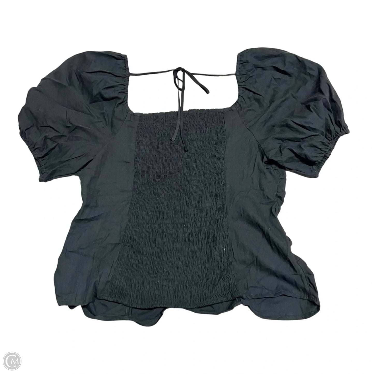Top Short Sleeve By Ava & Viv In Black, Size: Xxl