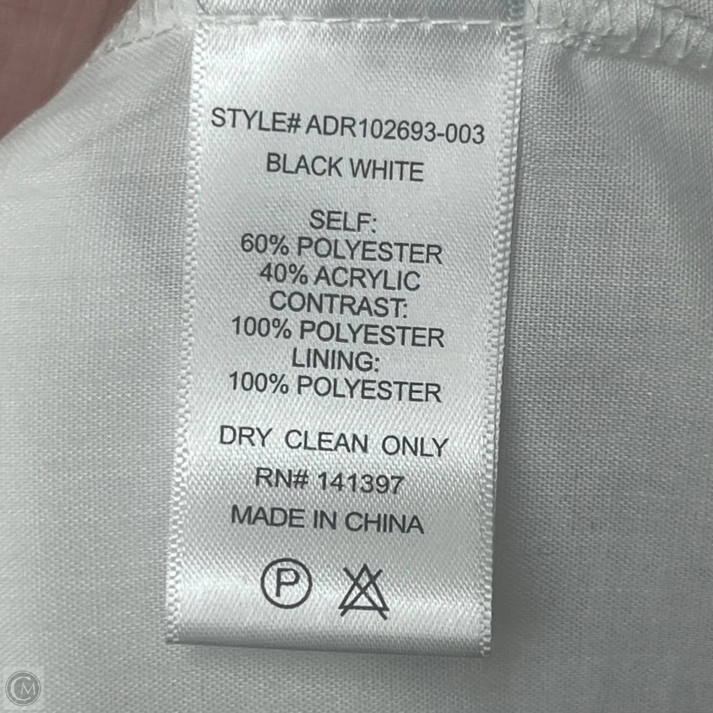 Dress Casual Maxi By Astr The Label In Black & White, Size: L