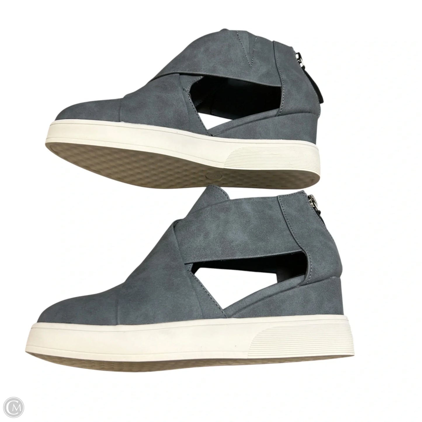 Shoes Heels Wedge By Journee In Blue, Size: 8