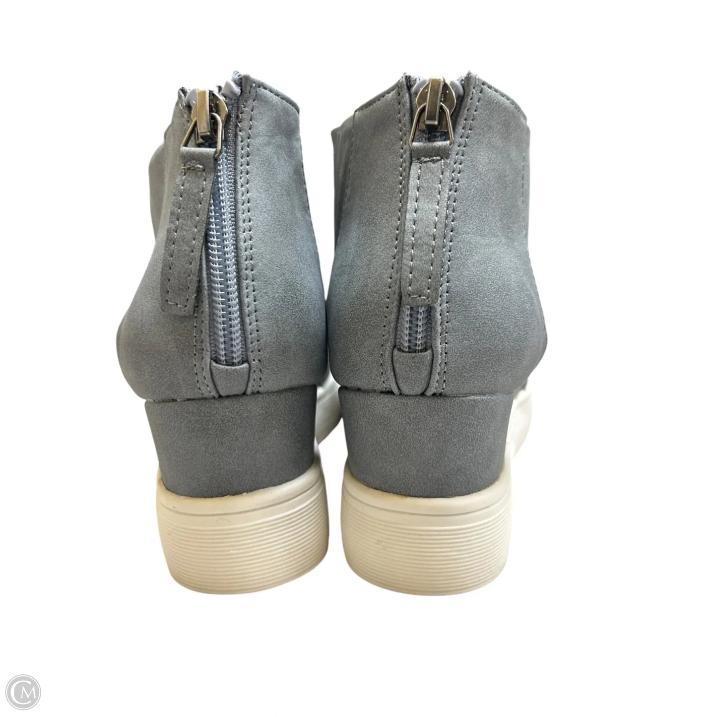 Shoes Heels Wedge By Journee In Blue, Size: 8