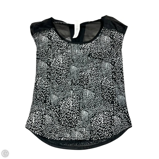 Athletic Tank Top By Fabletics In Black & White, Size: Xs