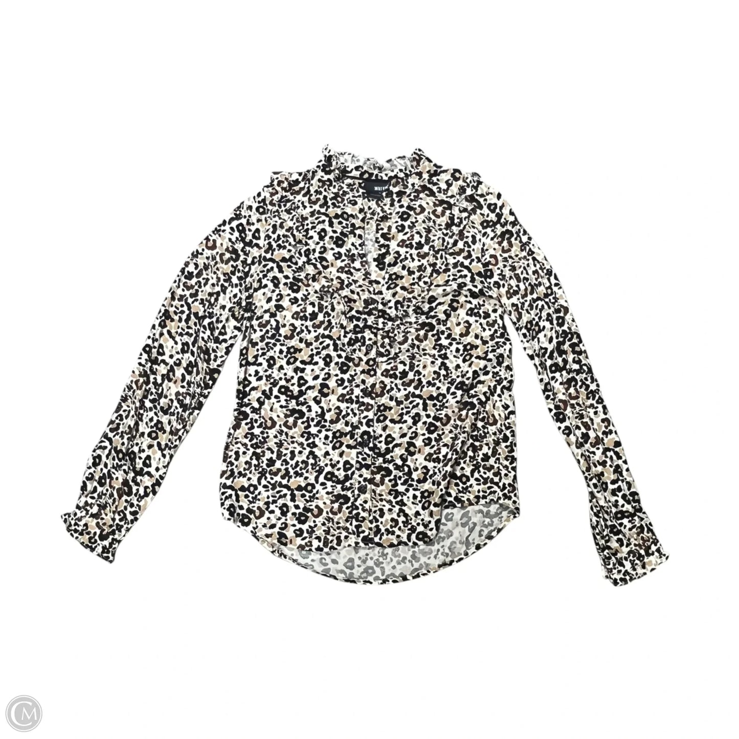 Top Long Sleeve By Maeve In Animal Print, Size: Xs