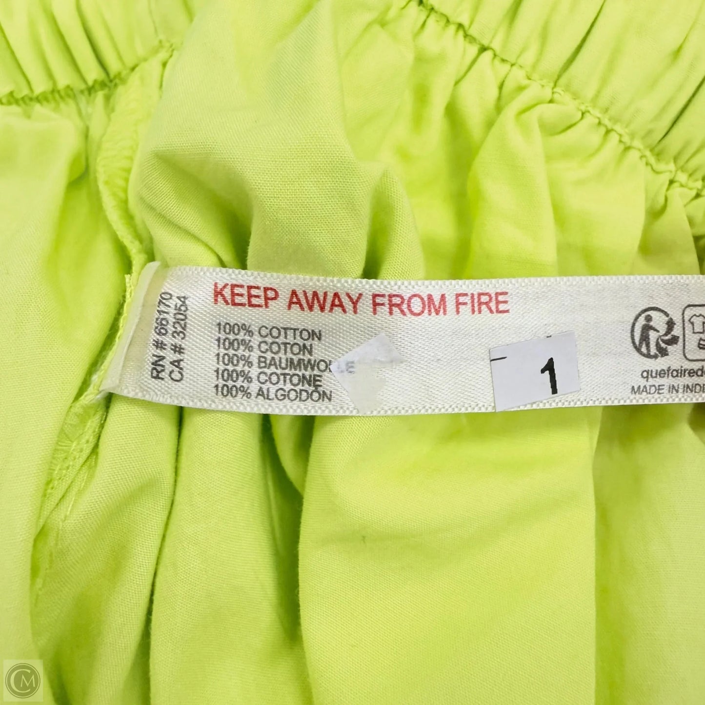 Pajama Pants By Anthropologie In Chartreuse, Size: Xs