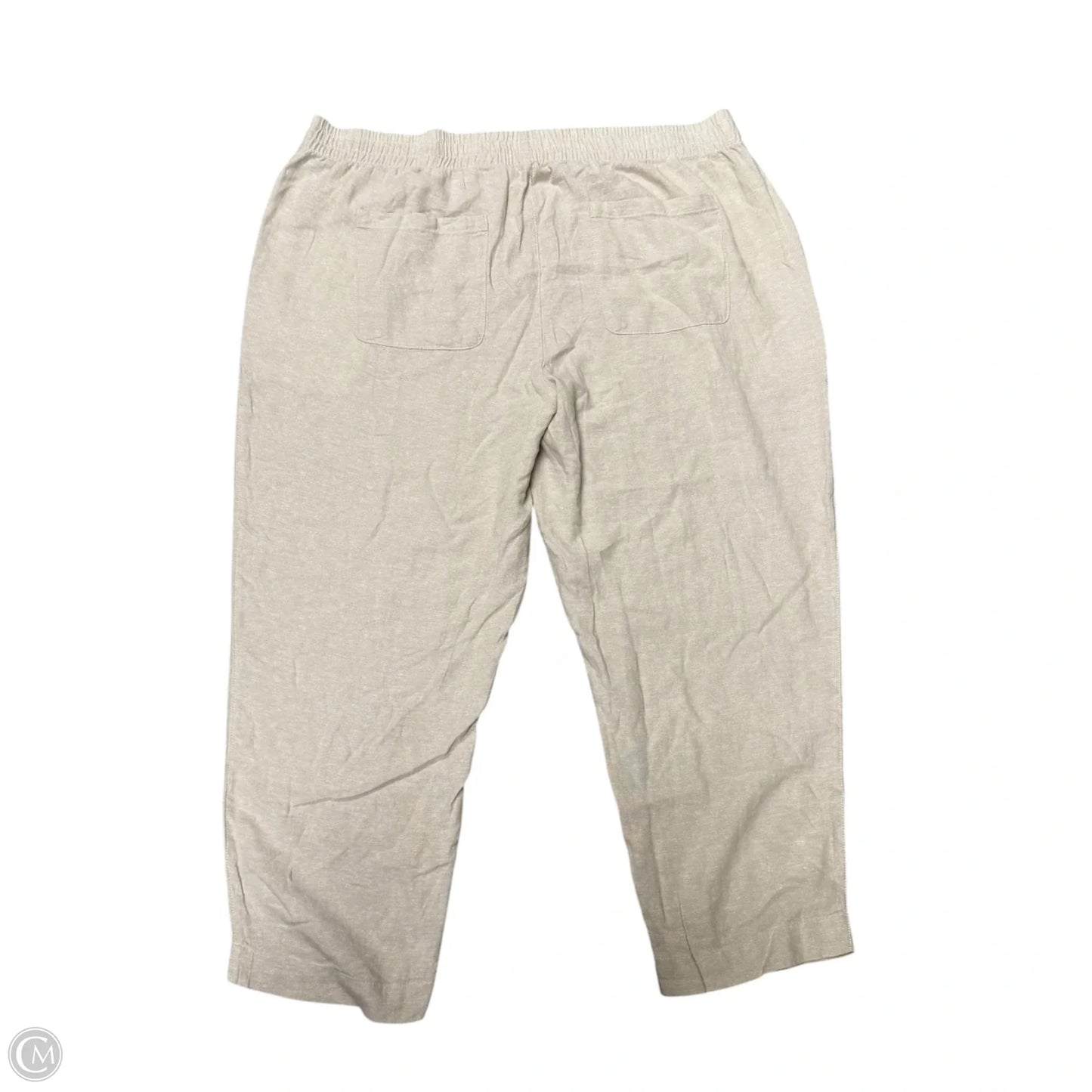 Pants Linen By Old Navy In Beige, Size: Xxl