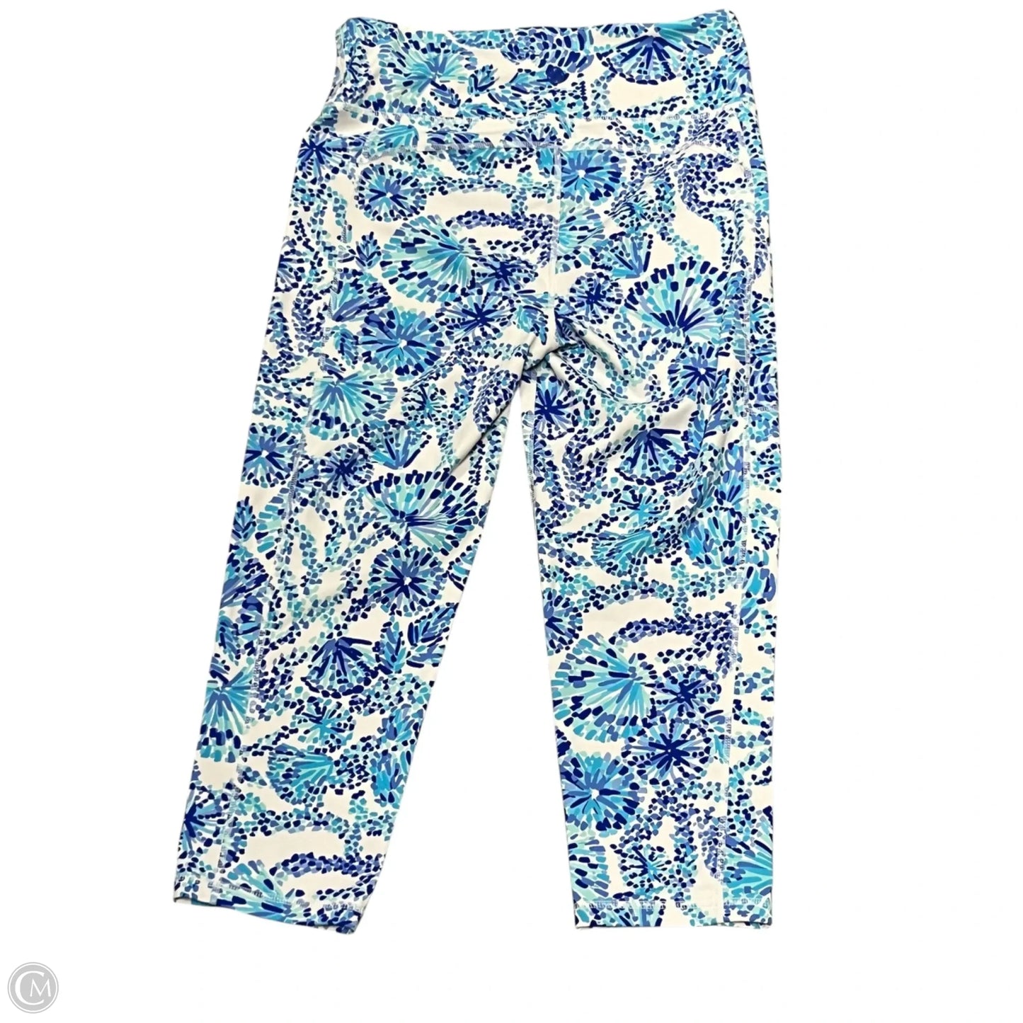 Pants Designer By Lilly Pulitzer In Blue & White, Size: L