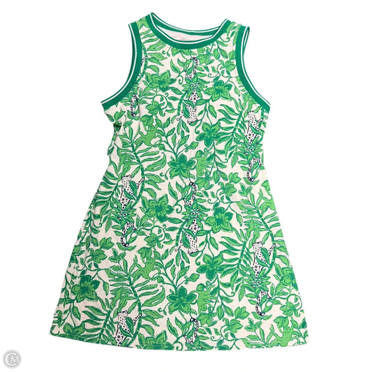 Dress Designer By Lilly Pulitzer In Green & White, Size: M