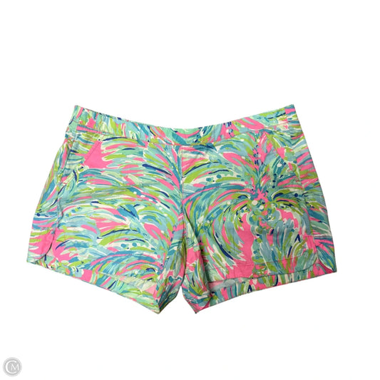 Shorts Designer By Lilly Pulitzer In Green & Pink, Size: L