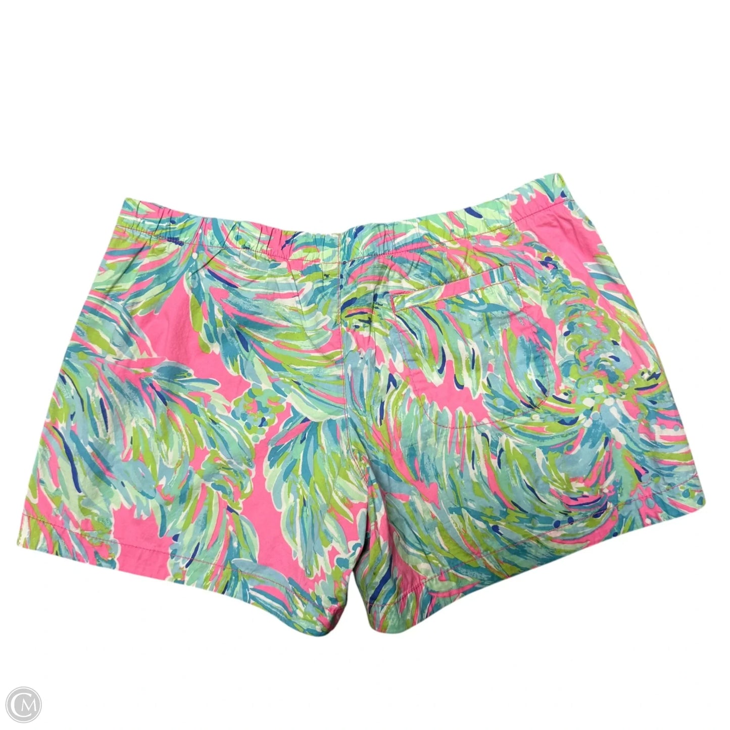 Shorts Designer By Lilly Pulitzer In Green & Pink, Size: L