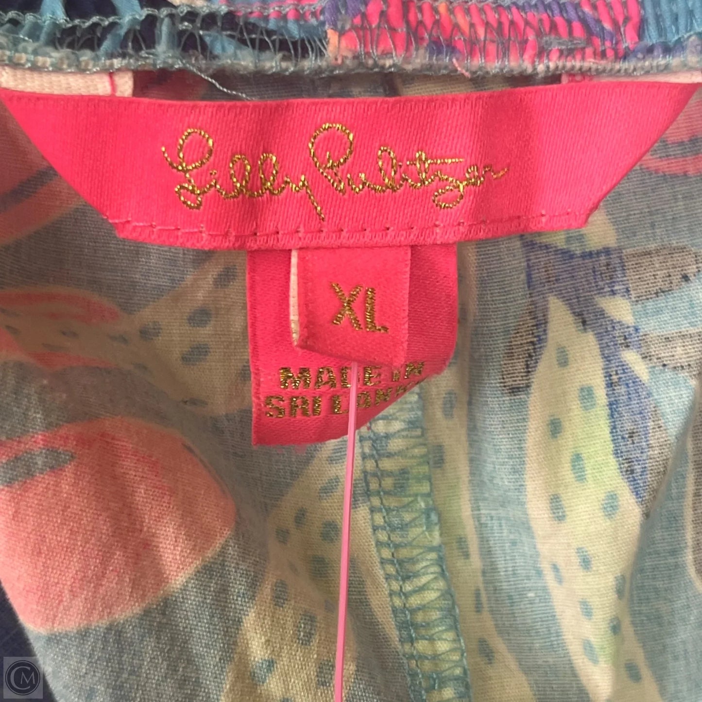Shorts Designer By Lilly Pulitzer In Blue & Pink, Size: Xl