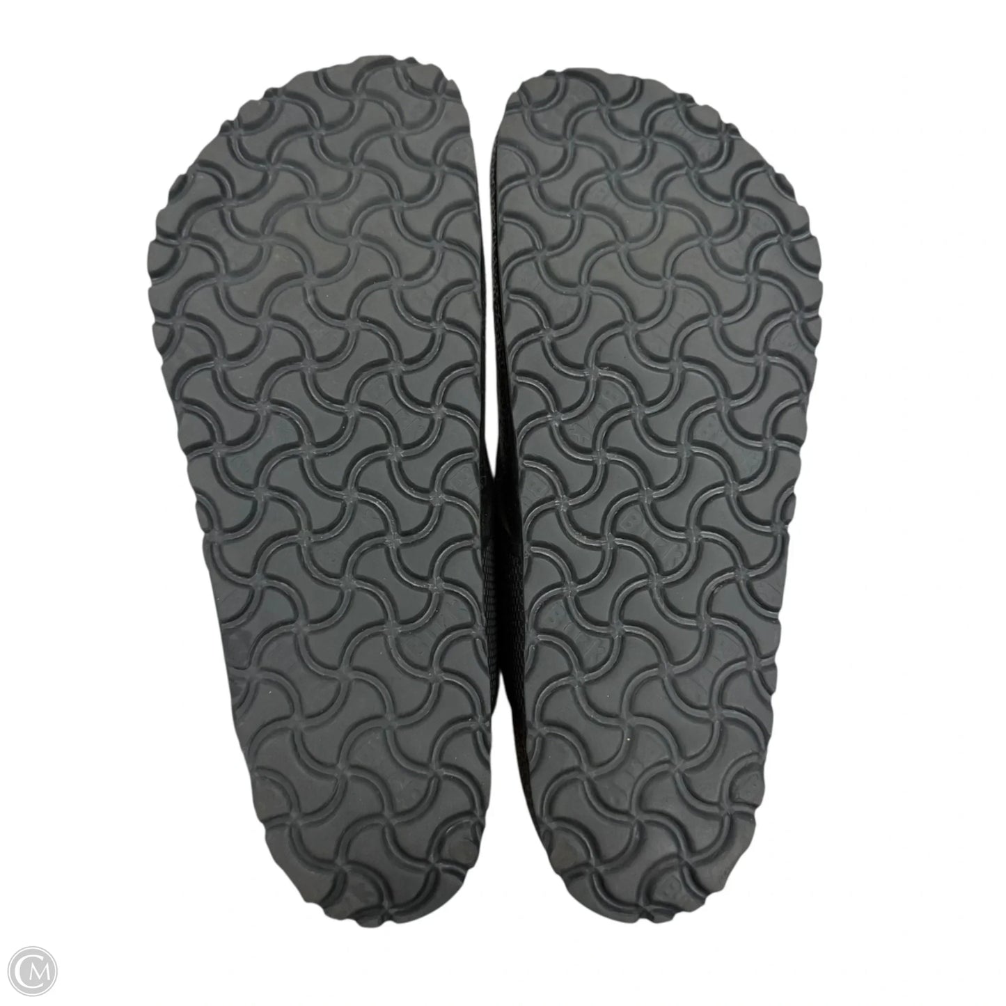 Sandals Flip Flops By Birkenstock In Black, Size: 7.5