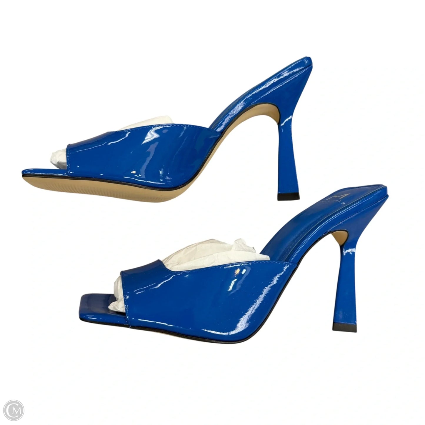 Sandals Heels Stiletto By Marc Fisher In Blue, Size: 8