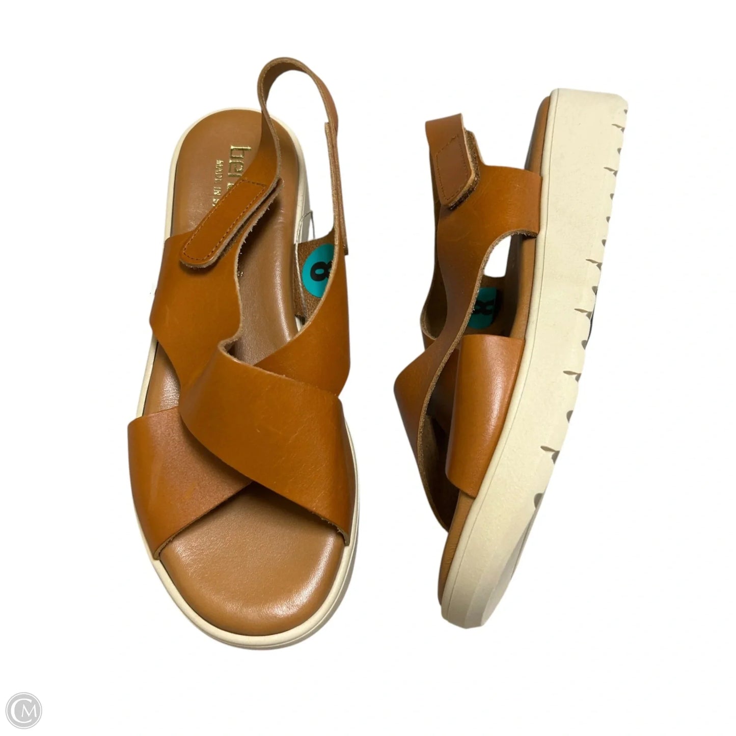 Sandals Flats By Bertuchi In Orange, Size: 8