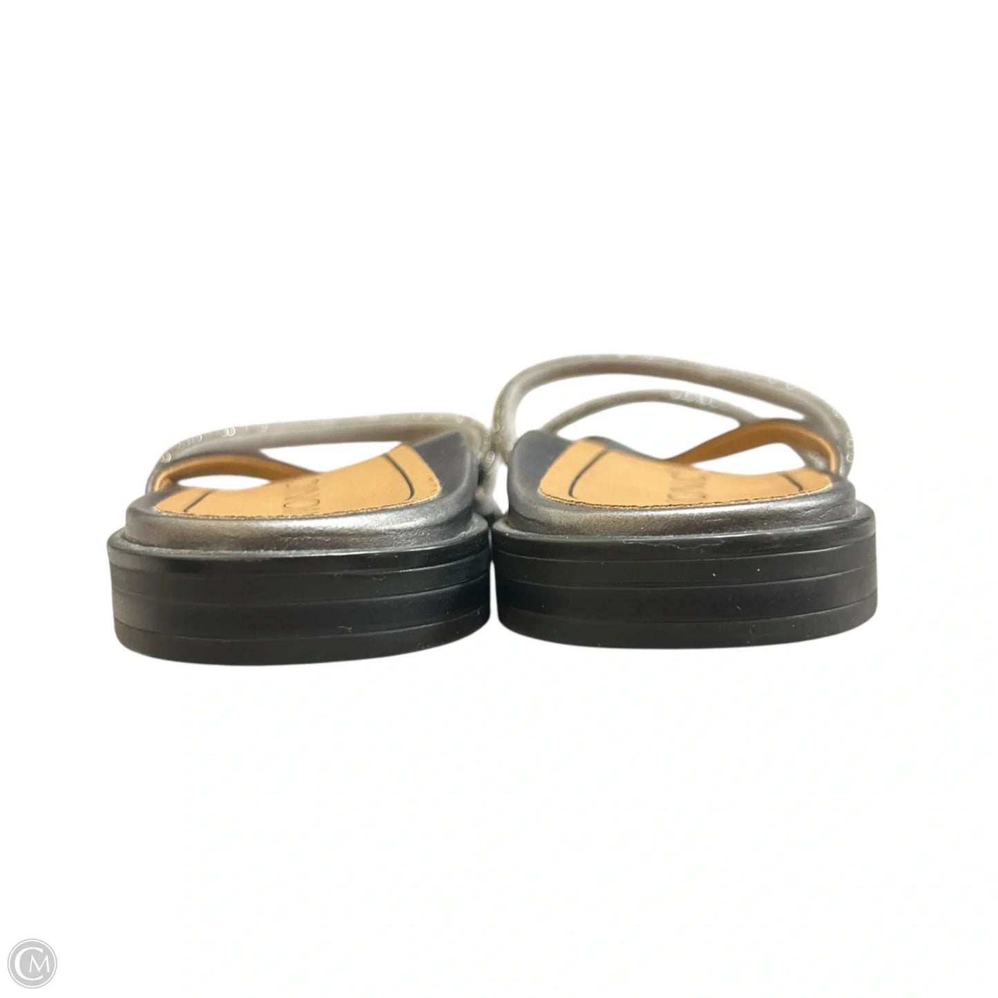 Sandals Flats By Vionic In Silver, Size: 8.5