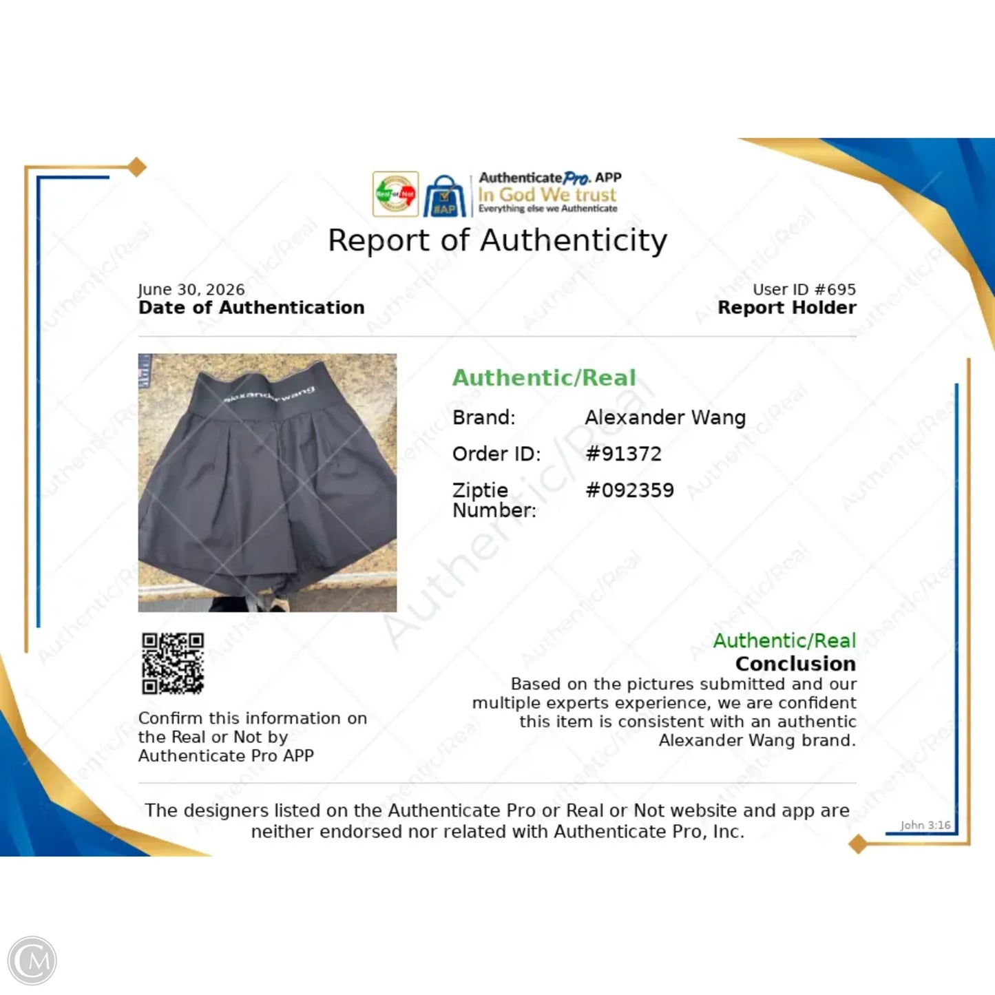 Shorts Luxury Designer By Alexander Wang In Black, Size: Xs/s