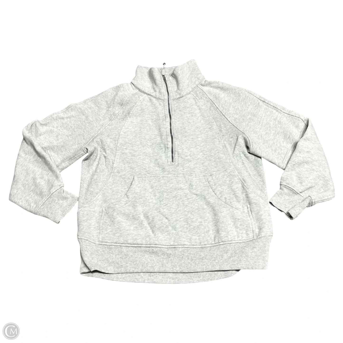 Sweatshirt Collar By Lululemon In Grey, Size: M