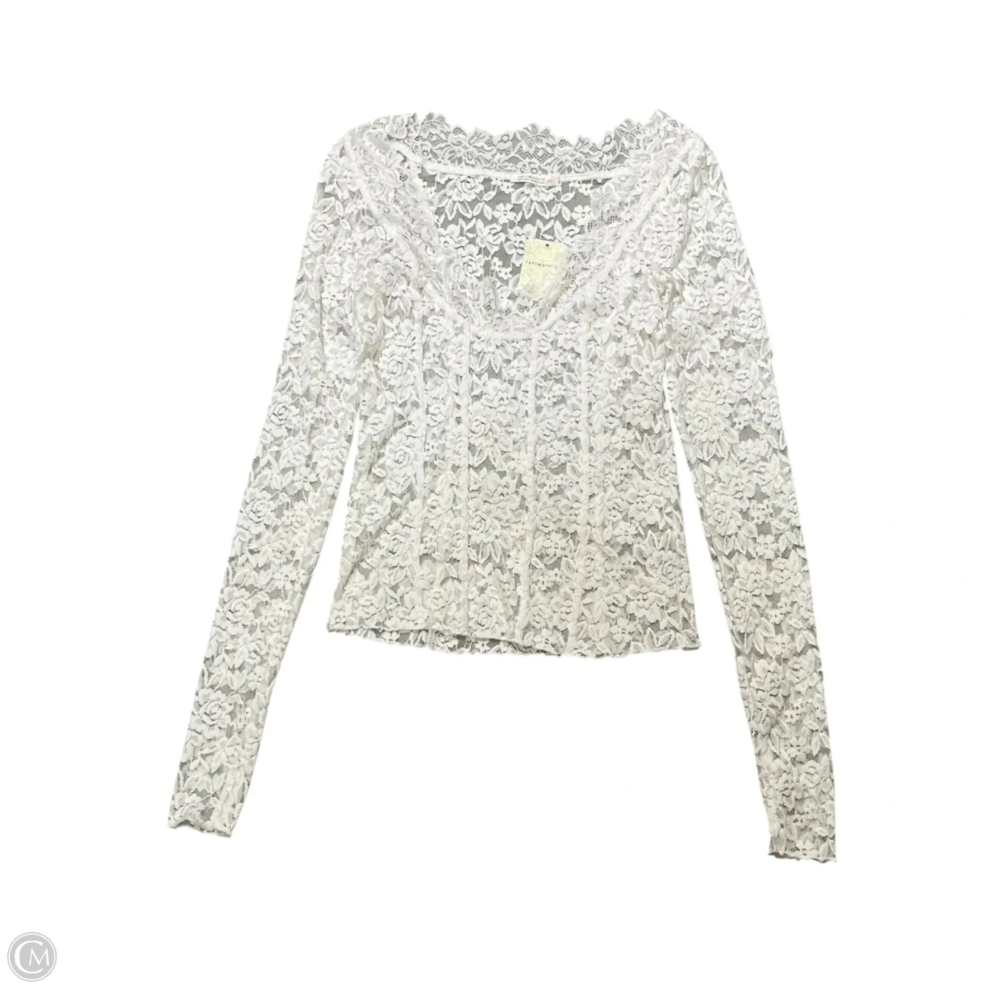 Top Long Sleeve By Free People In White, Size: Xs