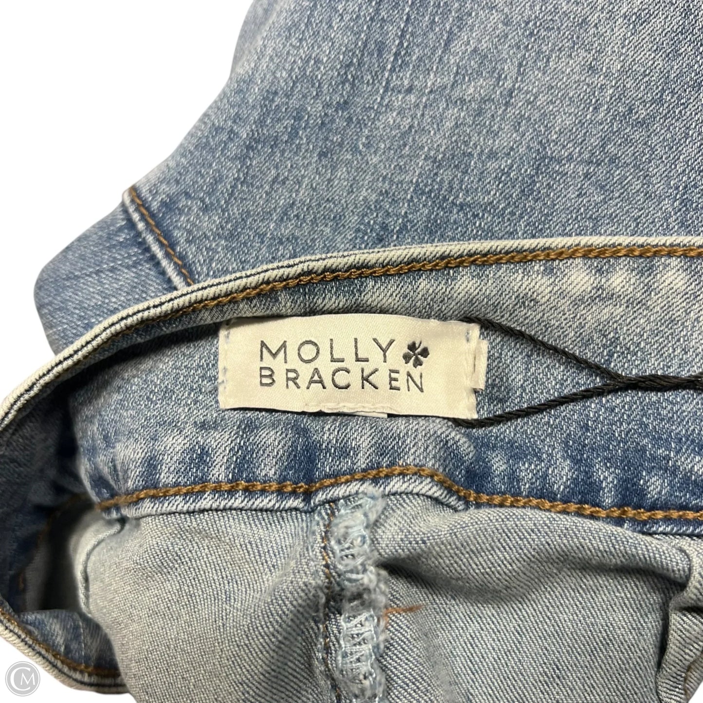 Jeans Wide Leg By Molly Bracken In Blue Denim, Size: 0