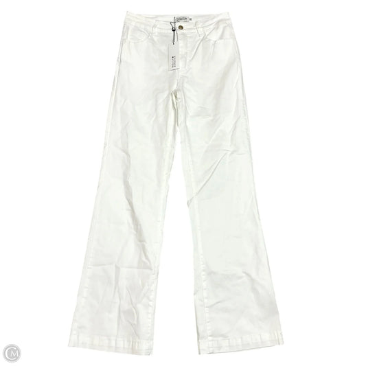 Jeans Straight By Molly Bracken In White Denim, Size: 8