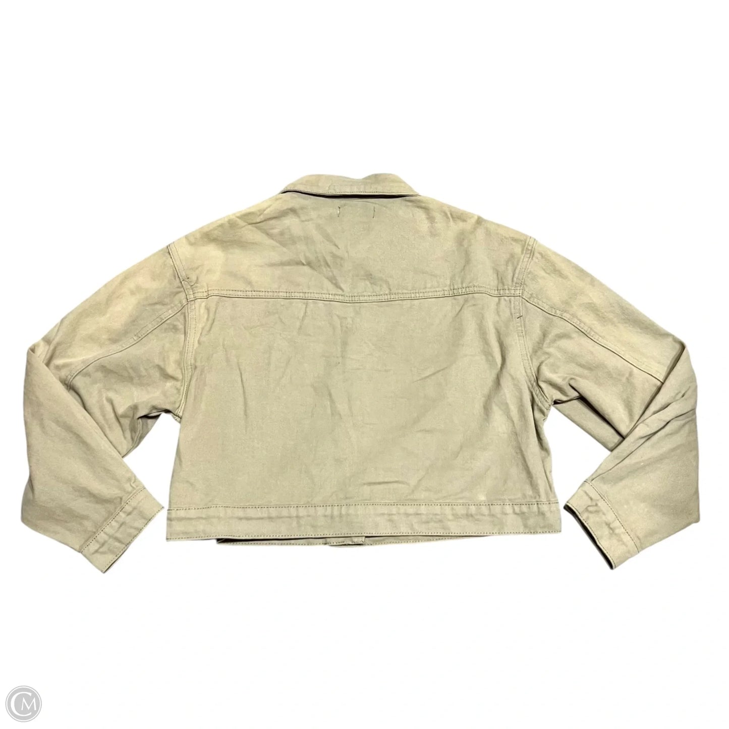 Jacket Denim By Molly Bracken In Beige, Size: M