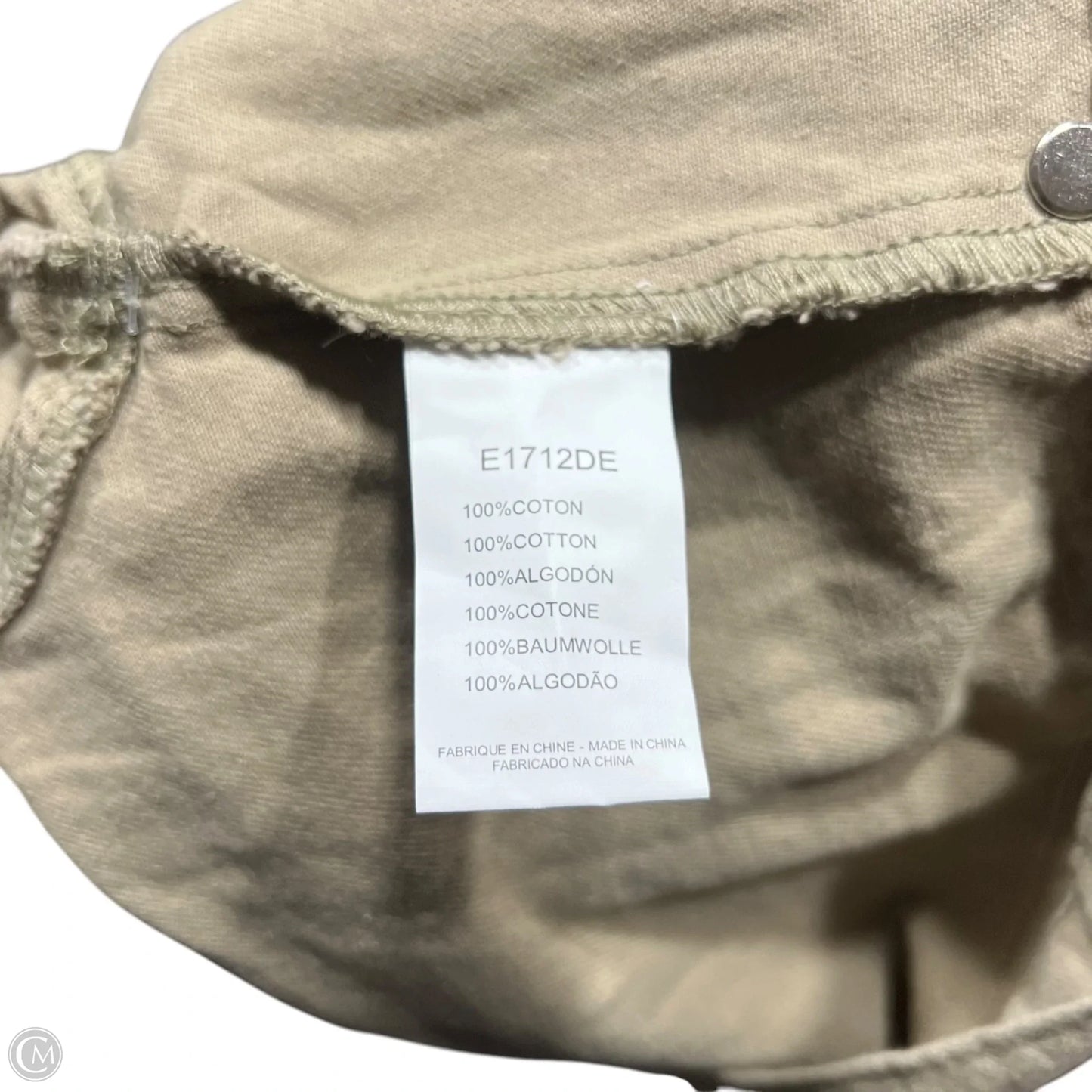 Jacket Denim By Molly Bracken In Beige, Size: M