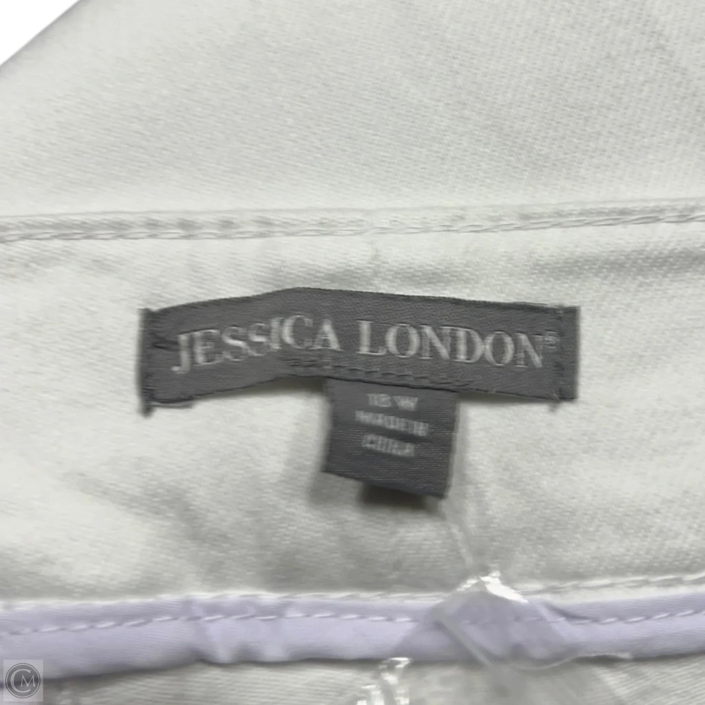 Jeans Straight By Jessica London In White Denim, Size: 18
