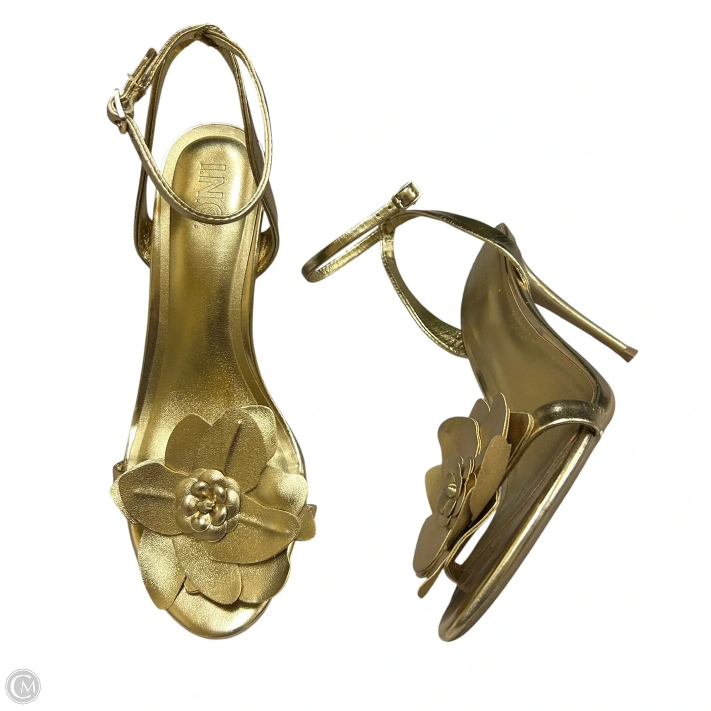 Shoes Heels Stiletto By Inc In Gold, Size: 8