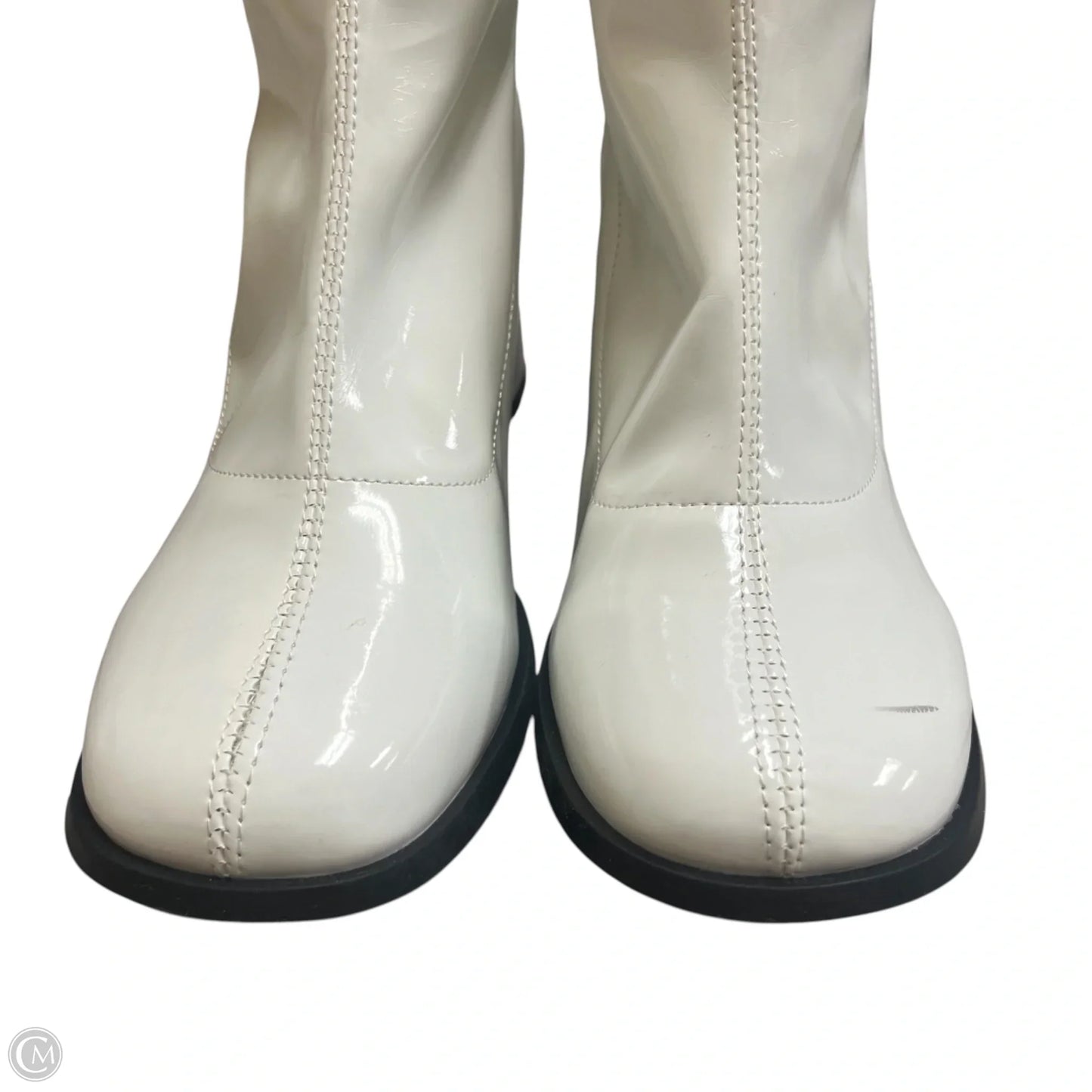 Boots Ankle Heels By Funtasmat In White, Size: 7