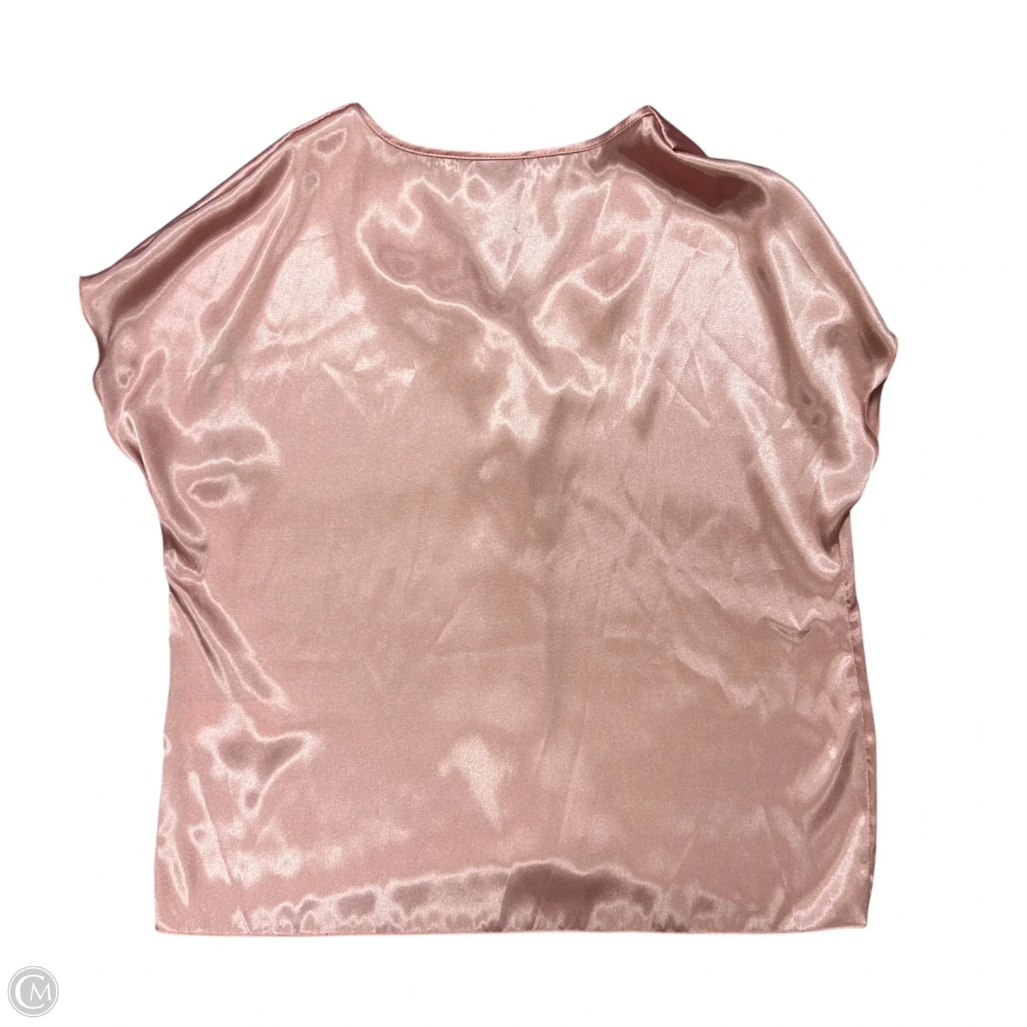 Top Short Sleeve By Nicole Miller In Pink, Size: Xl