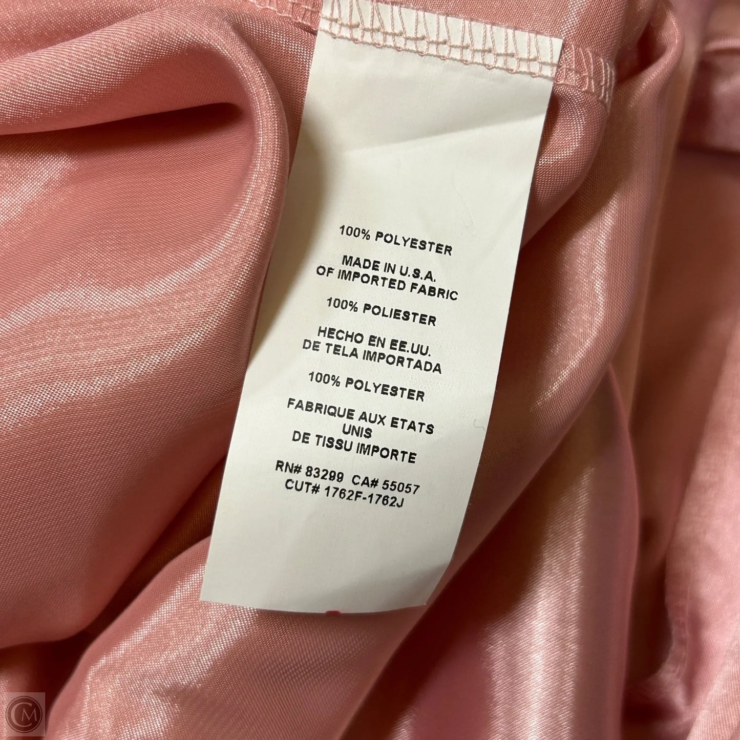 Top Short Sleeve By Nicole Miller In Pink, Size: Xl