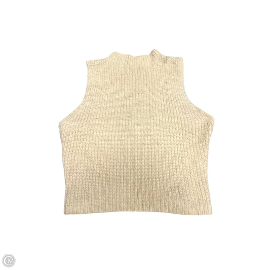 Vest Sweater By Zara In Tan, Size: L