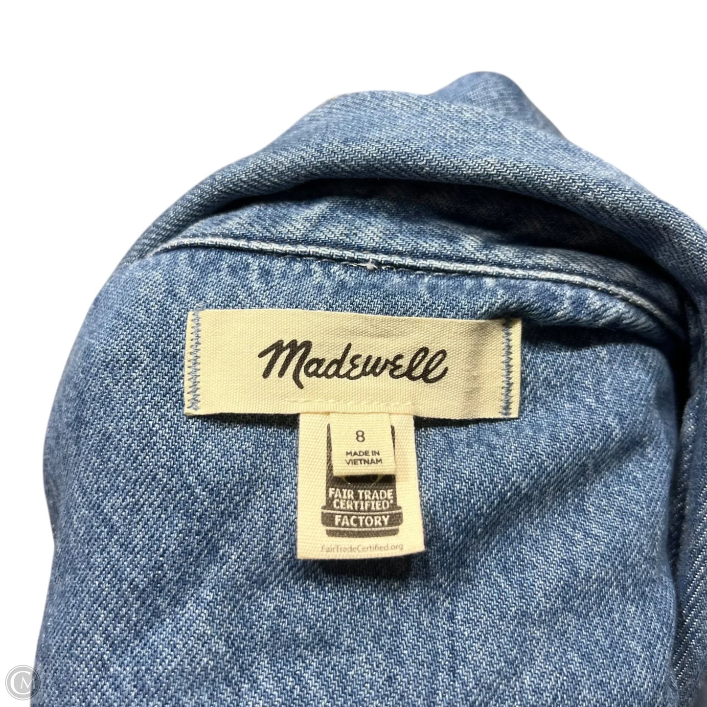 Dress Casual Short By Madewell In Blue Denim, Size: M