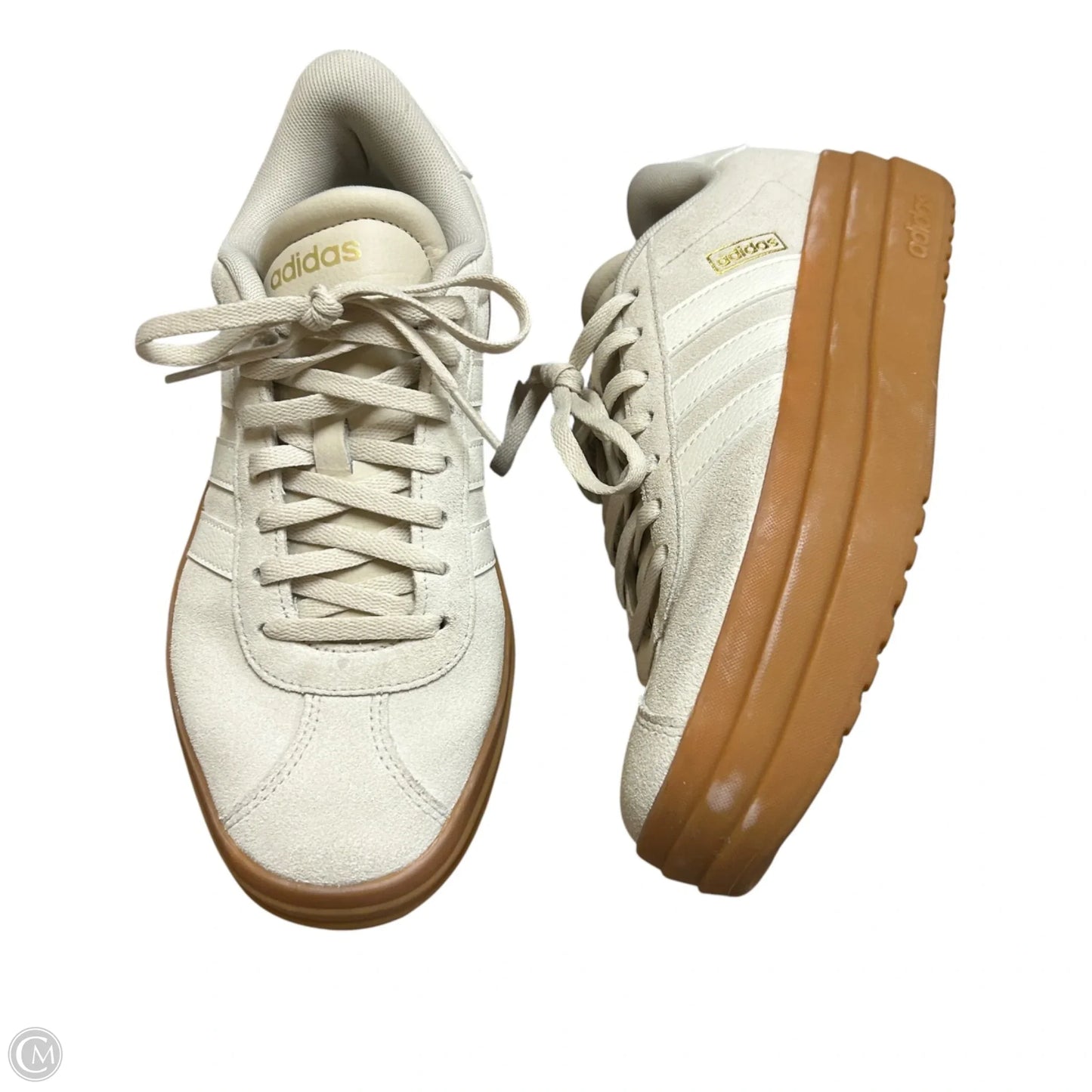 Shoes Sneakers By Adidas In Cream, Size: 8