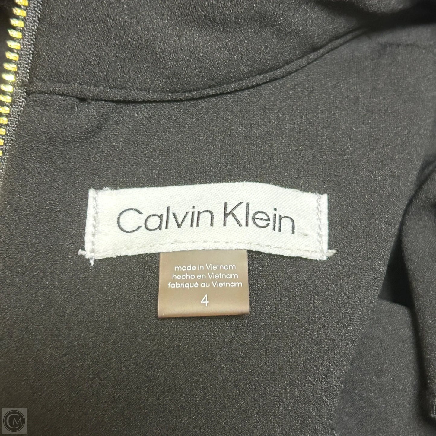 Dress Work By Calvin Klein In Black, Size: S