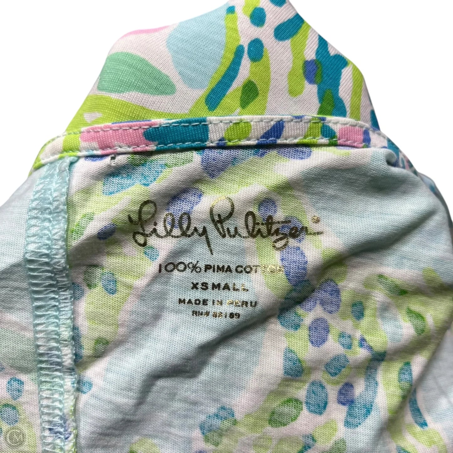 Dress Designer By Lilly Pulitzer In Blue & Green, Size: Xs