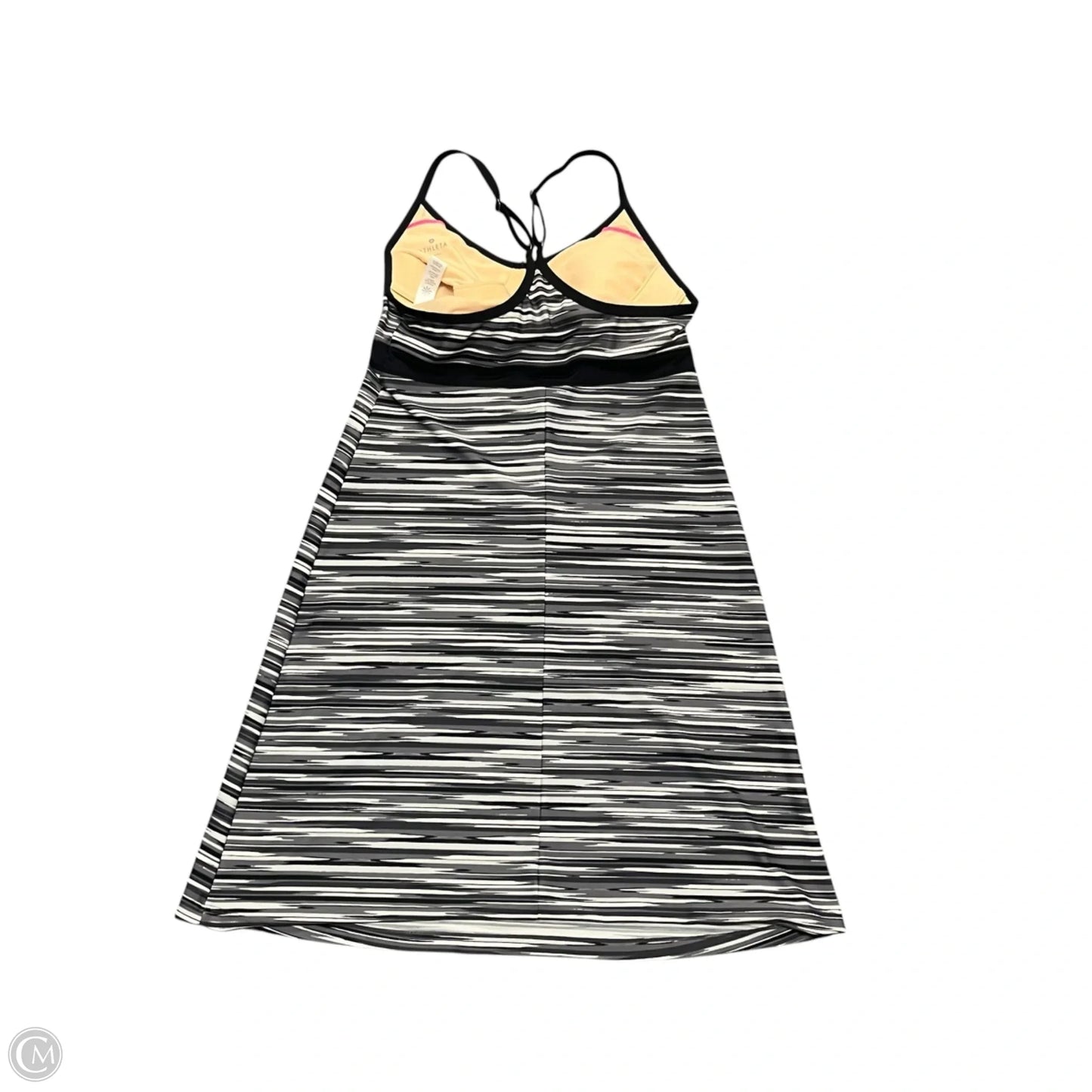 Athletic Dress By Athleta In Black & Grey, Size: M