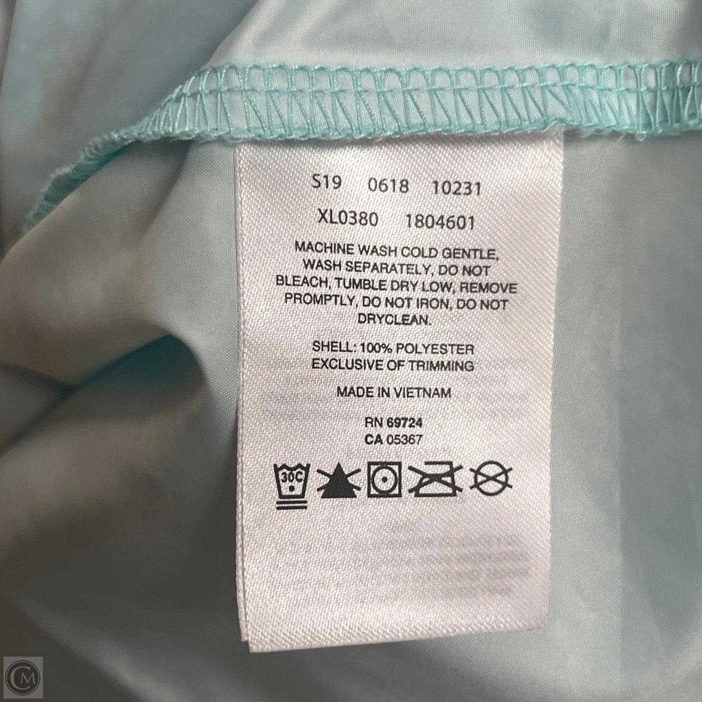 Athletic Jacket By Columbia In Aqua, Size: M