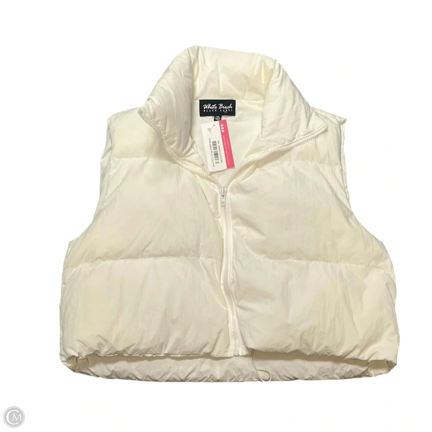 Vest Puffer & Quilted By White Birch In Cream, Size: 1x