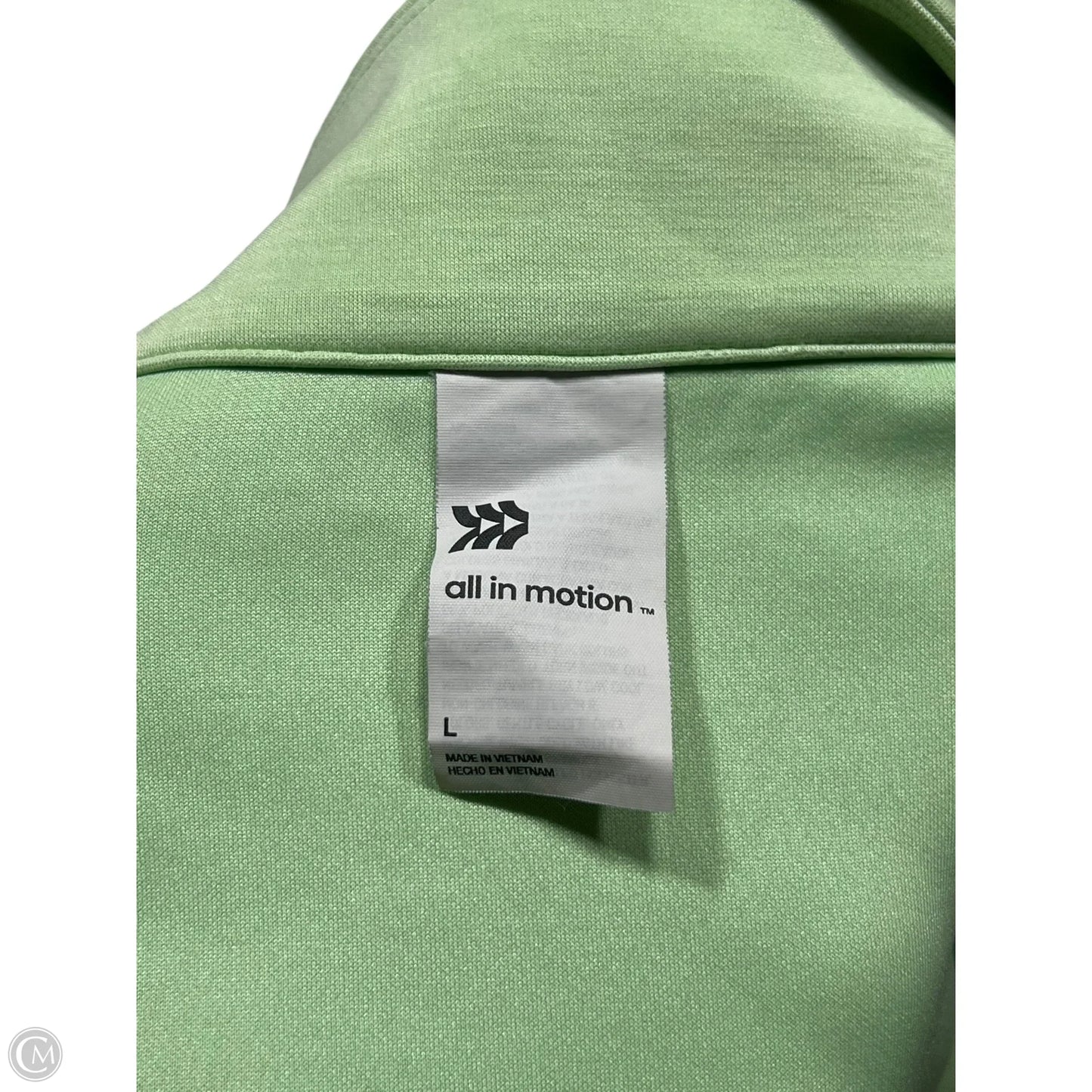 Sweatshirt Collar By All In Motion In Green, Size: L