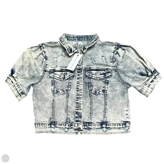 Jacket Denim By Risen In Blue Denim, Size: L