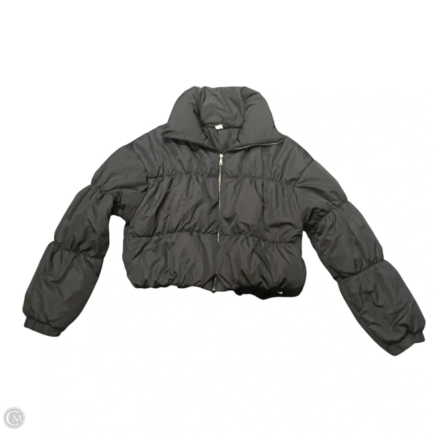 Jacket Puffer & Quilted By Double Zero In Black, Size: L