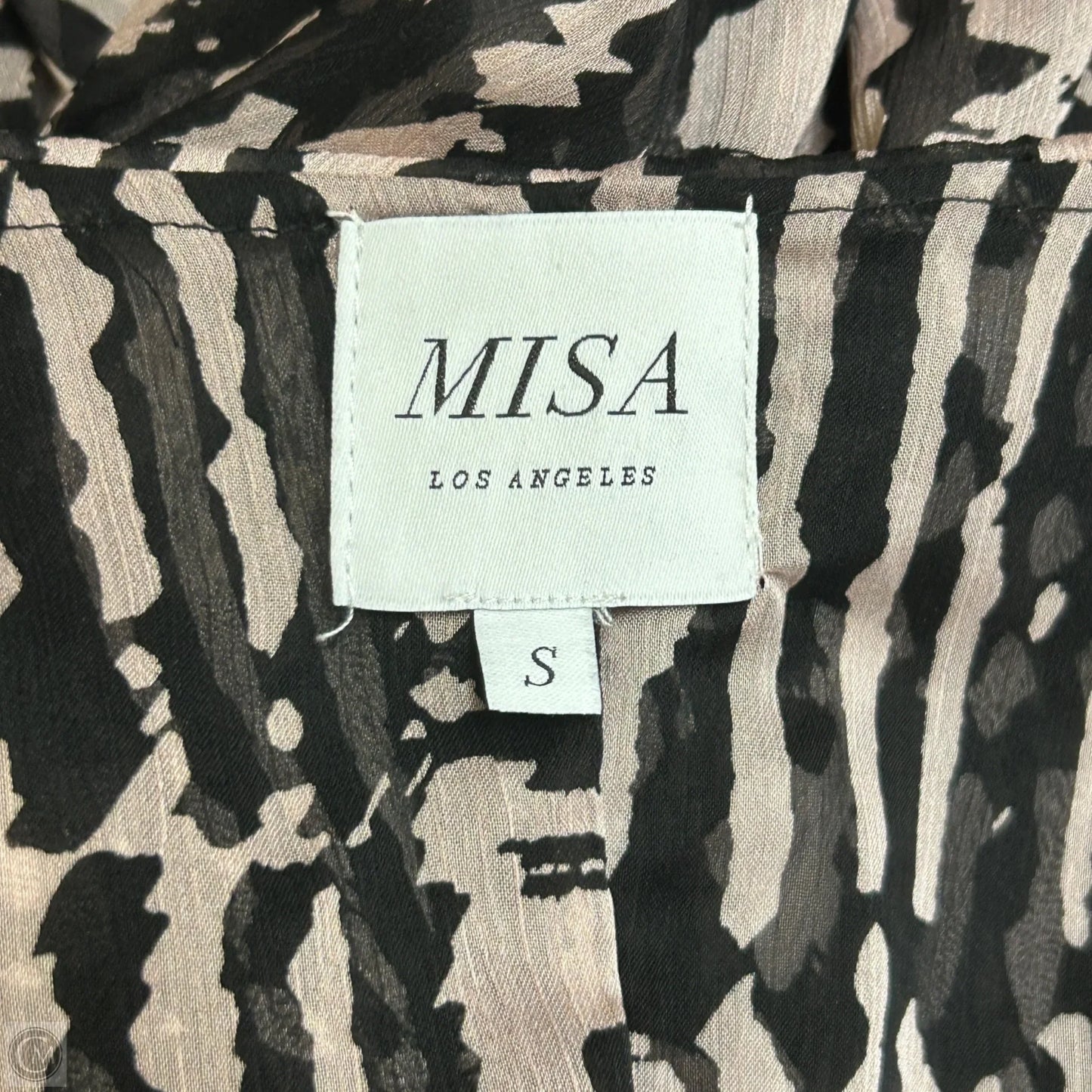Dress Designer By Misa In Black & Pink, Size: S