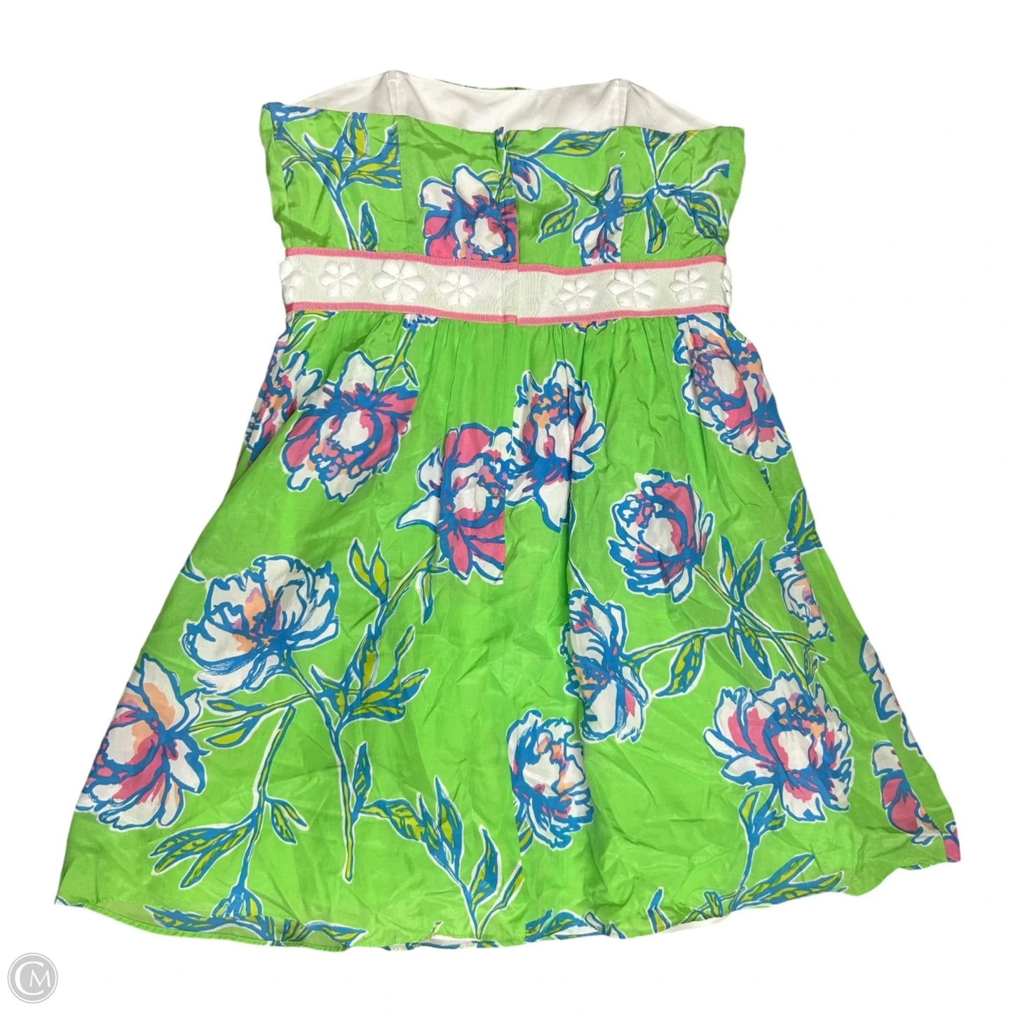 Dress Designer By Lilly Pulitzer In Green & Pink, Size: 6