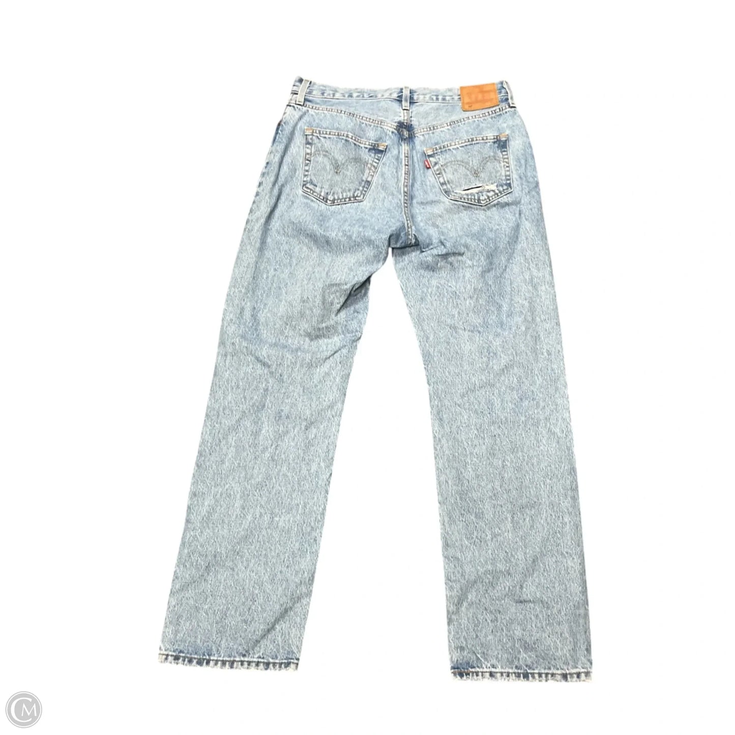 Jeans Wide Leg By Levis In Blue Denim, Size: 8