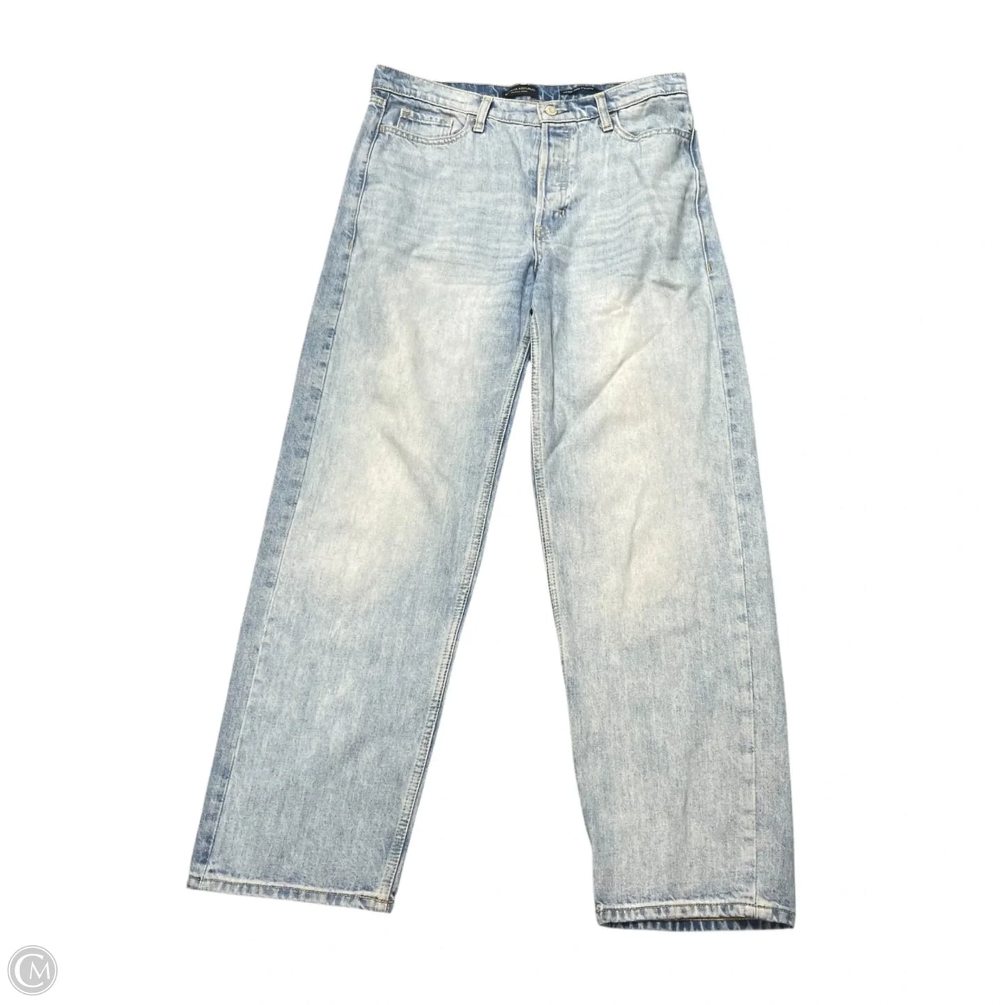 Jeans Wide Leg By Banana Republic In Blue Denim, Size: 8