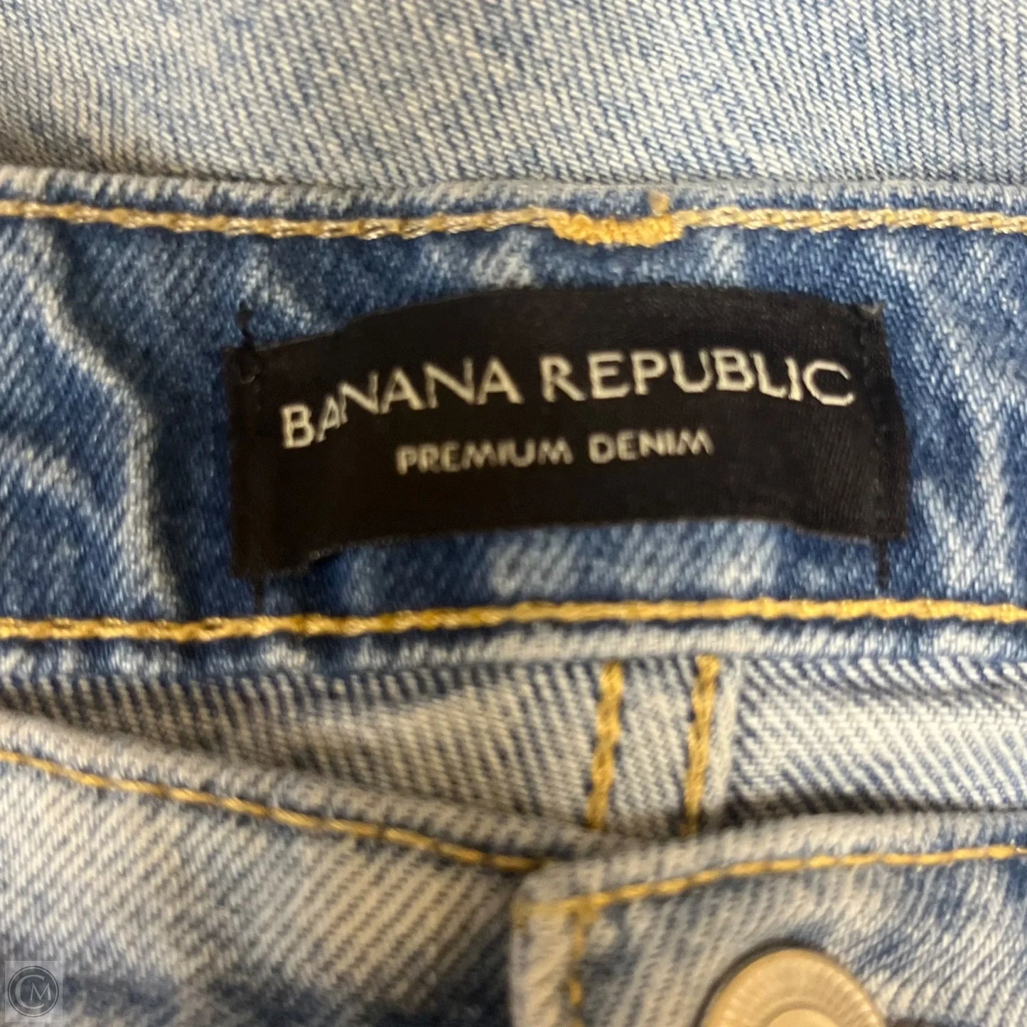 Jeans Wide Leg By Banana Republic In Blue Denim, Size: 8