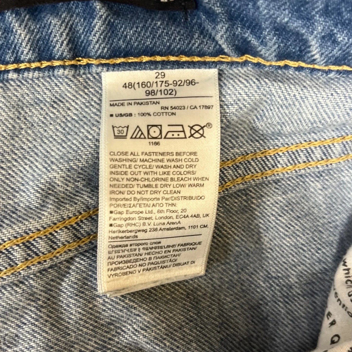 Jeans Wide Leg By Banana Republic In Blue Denim, Size: 8