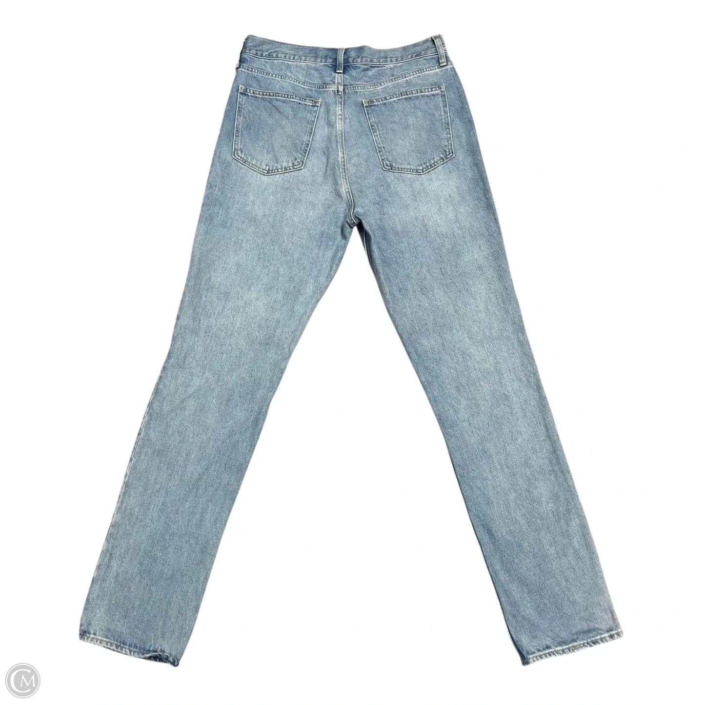 Jeans Straight By Gap In Blue Denim, Size: 12